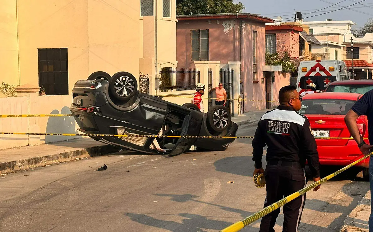 accidente en la colonia Alta Vista